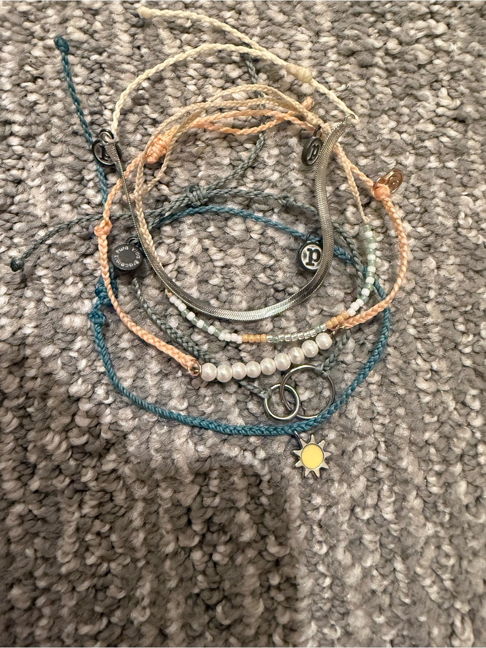 Pura Vida Bracelet Bundle Lot of 25+ Adjustable String Charm Beaded Bracelets - Picture 4 of 7